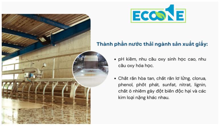 Thành phần nước thải ngành sản xuất giấy